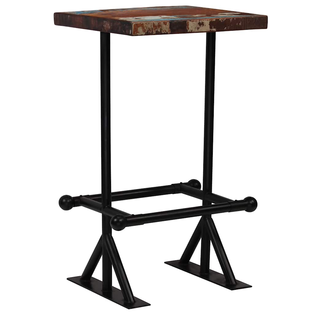 245398 vidaXL Bar Set 3 Piece Solid Reclaimed Wood Multicolour
