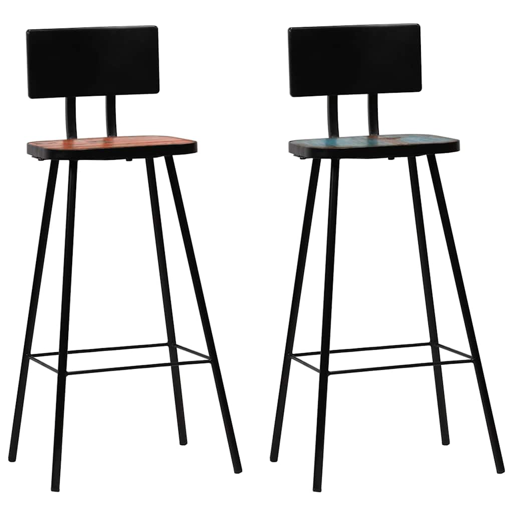 245398 vidaXL Bar Set 3 Piece Solid Reclaimed Wood Multicolour