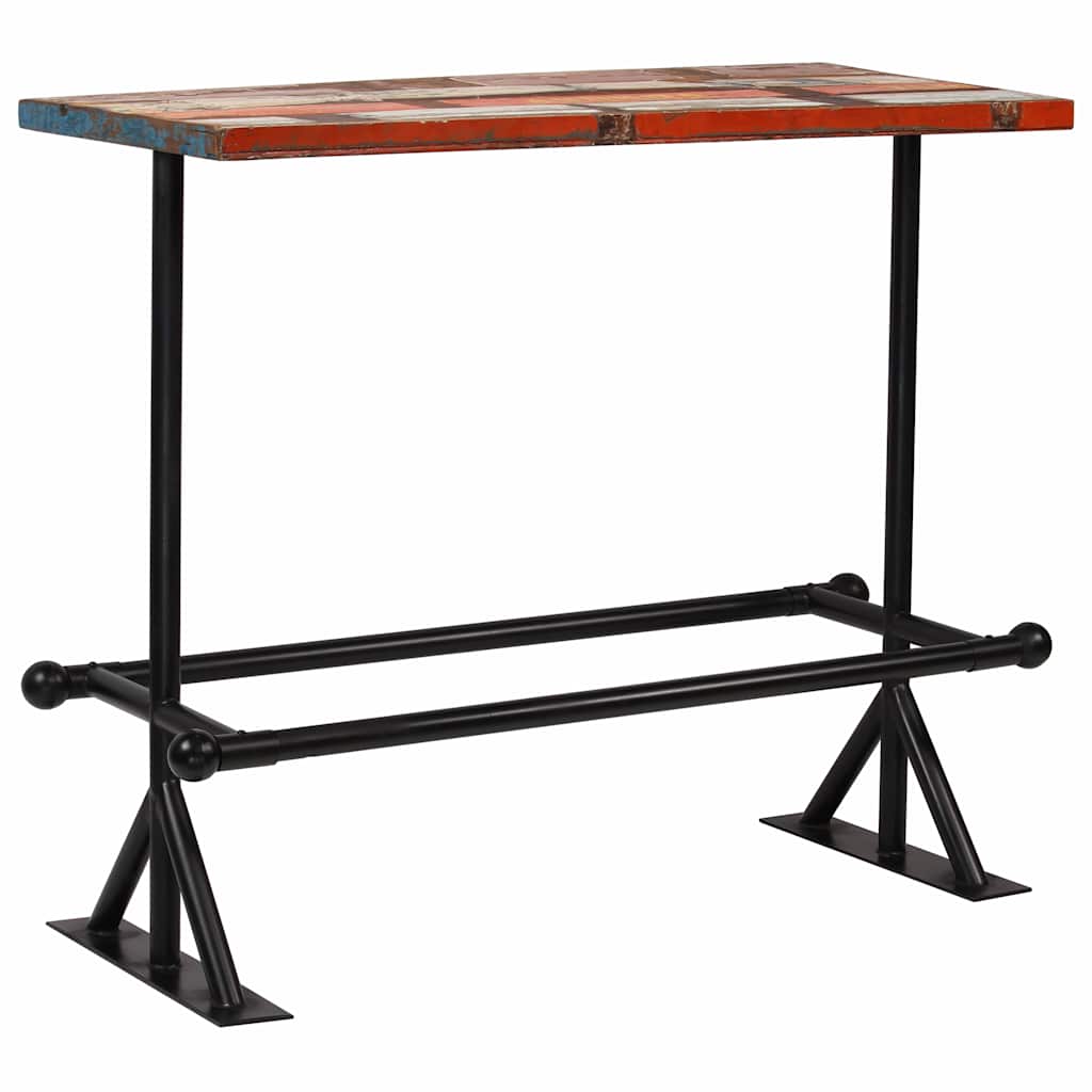 245399 vidaXL Bar Set 5 Piece Solid Reclaimed Wood Multicolour