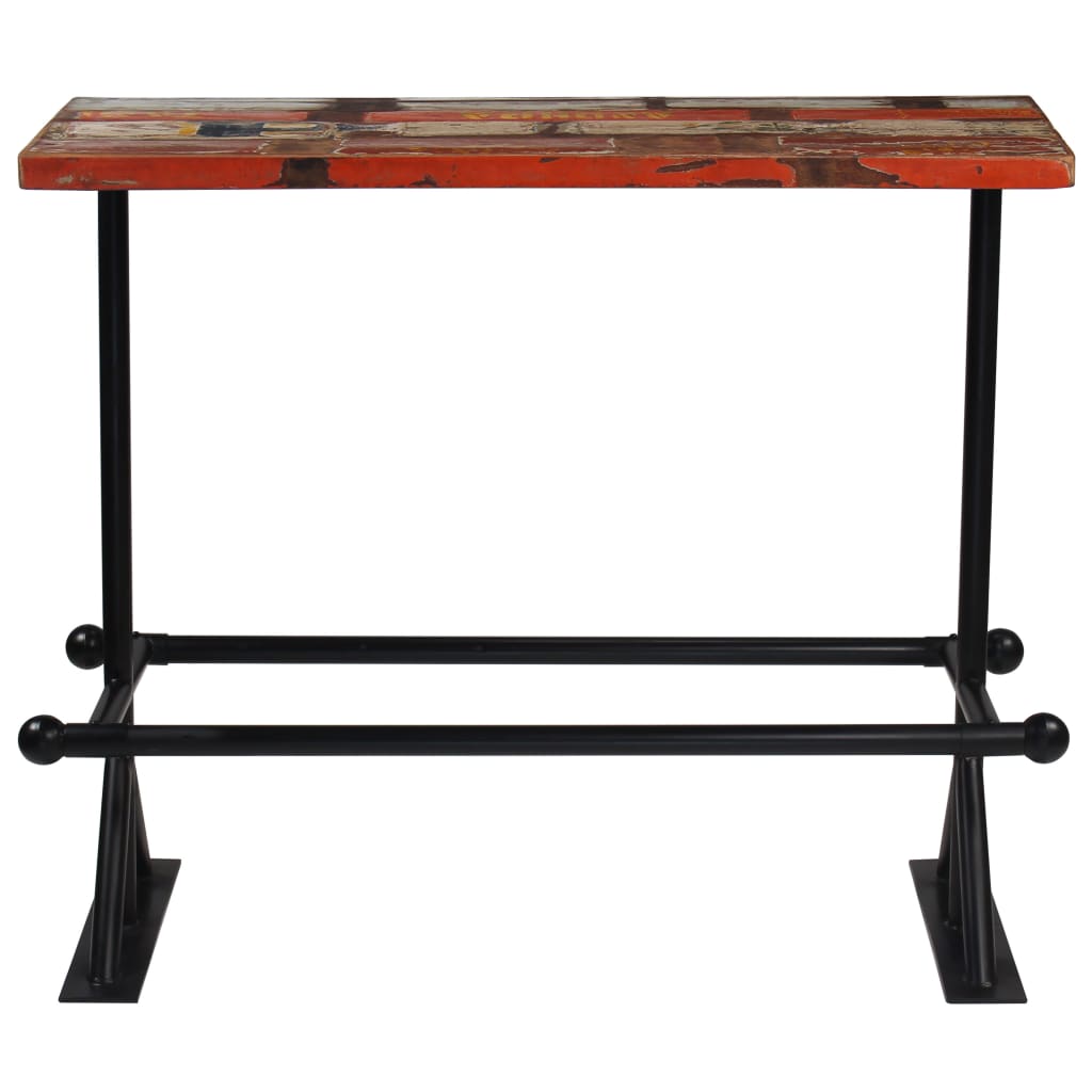 245399 vidaXL Bar Set 5 Piece Solid Reclaimed Wood Multicolour