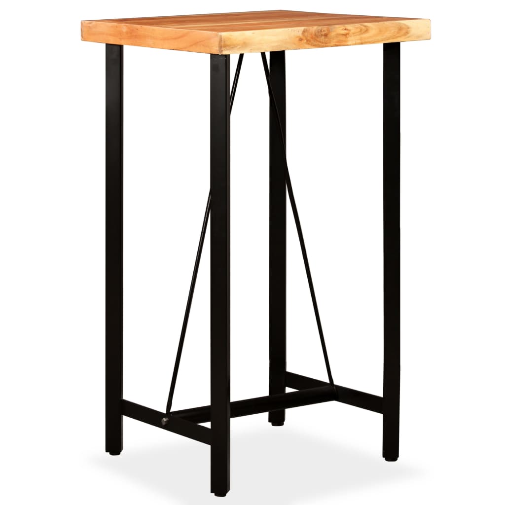 vidaXL Bar Table Solid Acacia Wood 60x60x107 cm