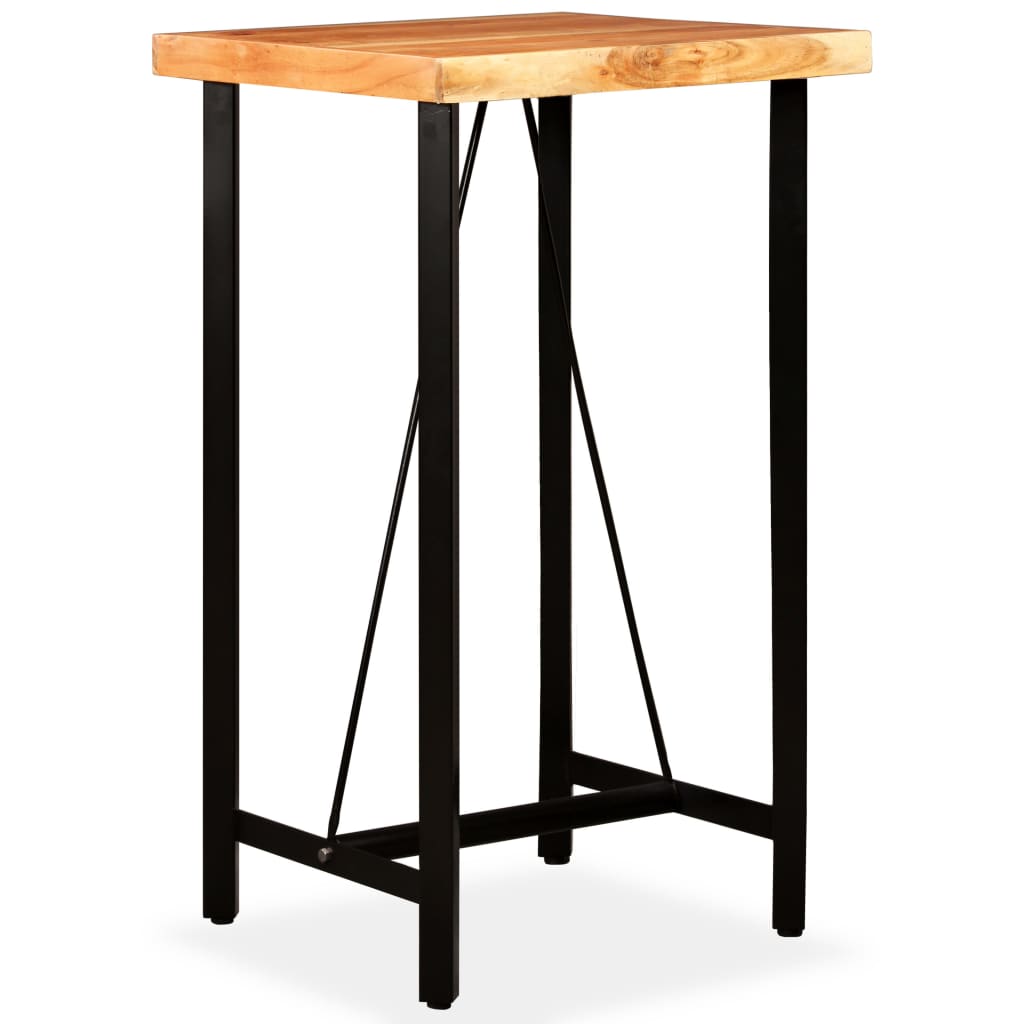 vidaXL Bar Table Solid Acacia Wood 60x60x107 cm