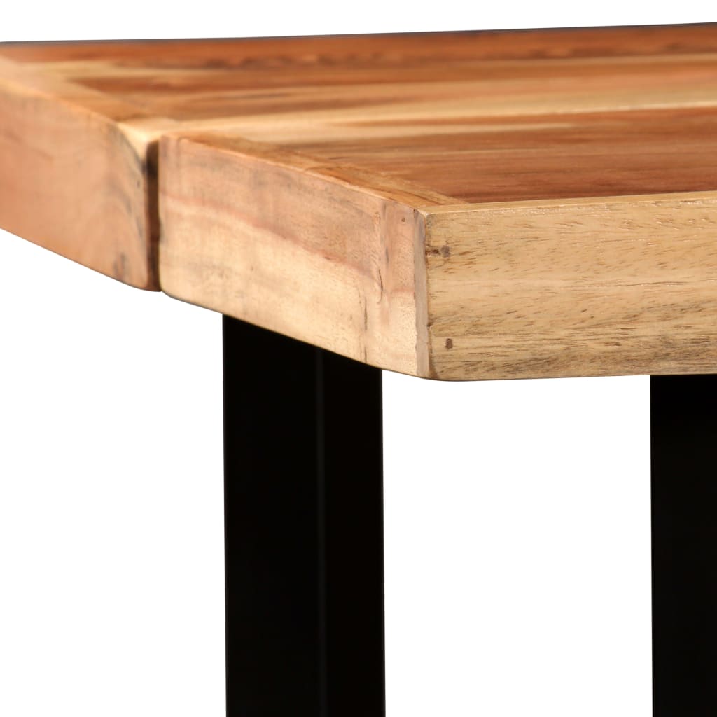 vidaXL Bar Table Solid Acacia Wood 150x70x107 cm