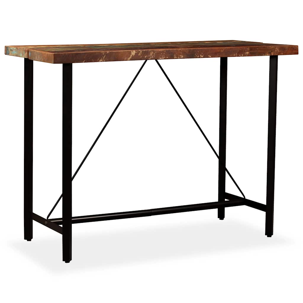 245441 vidaXL Bar Table Solid Reclaimed Wood 150x70x107 cm