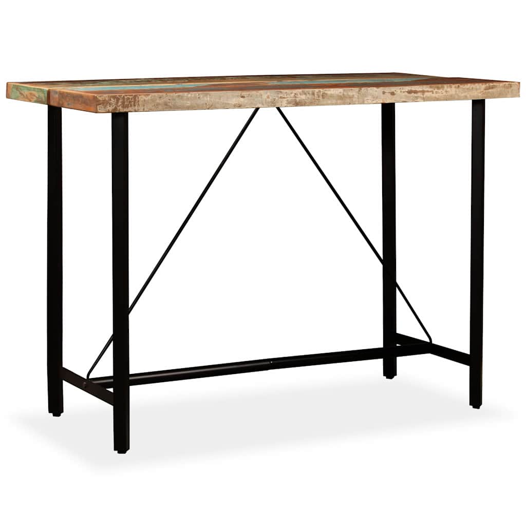 245441 vidaXL Bar Table Solid Reclaimed Wood 150x70x107 cm