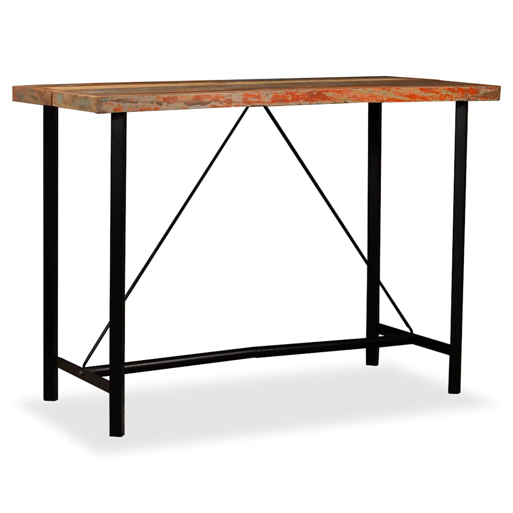 245441 vidaXL Bar Table Solid Reclaimed Wood 150x70x107 cm