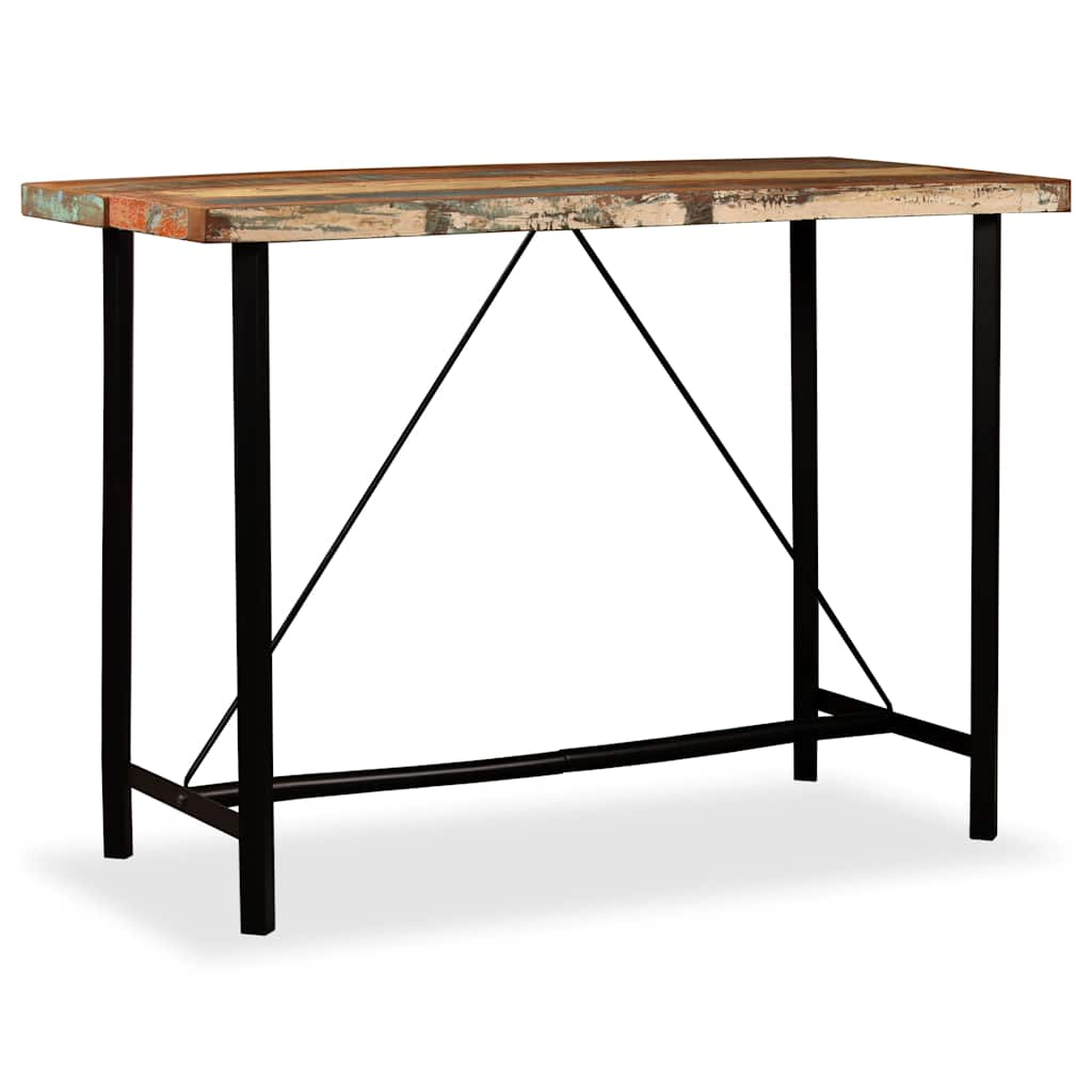 245441 vidaXL Bar Table Solid Reclaimed Wood 150x70x107 cm