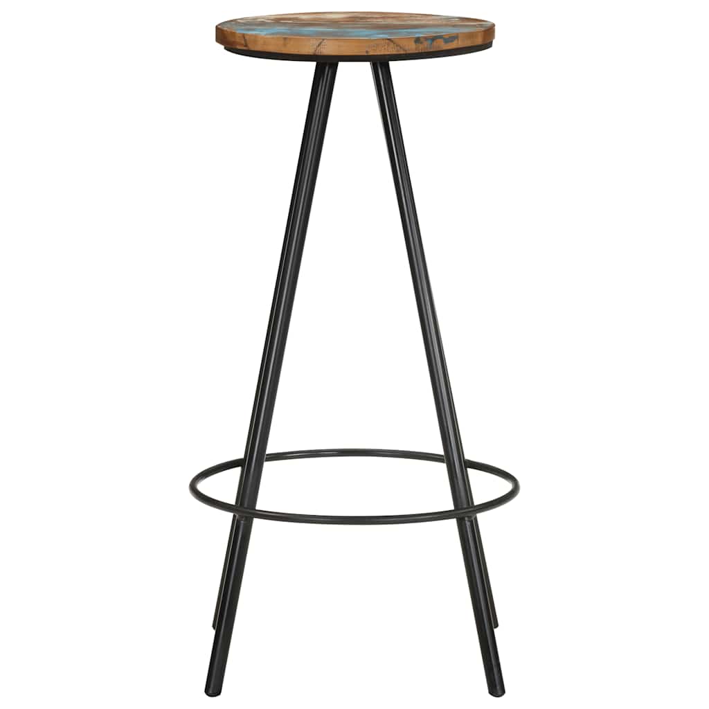 Bar Stools 2 pcs Solid Reclaimed Wood