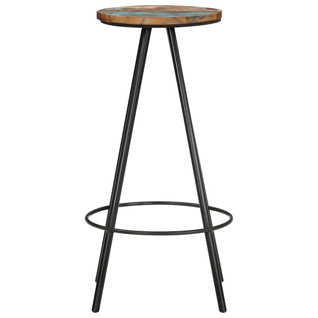 Bar Stools 2 pcs Solid Reclaimed Wood