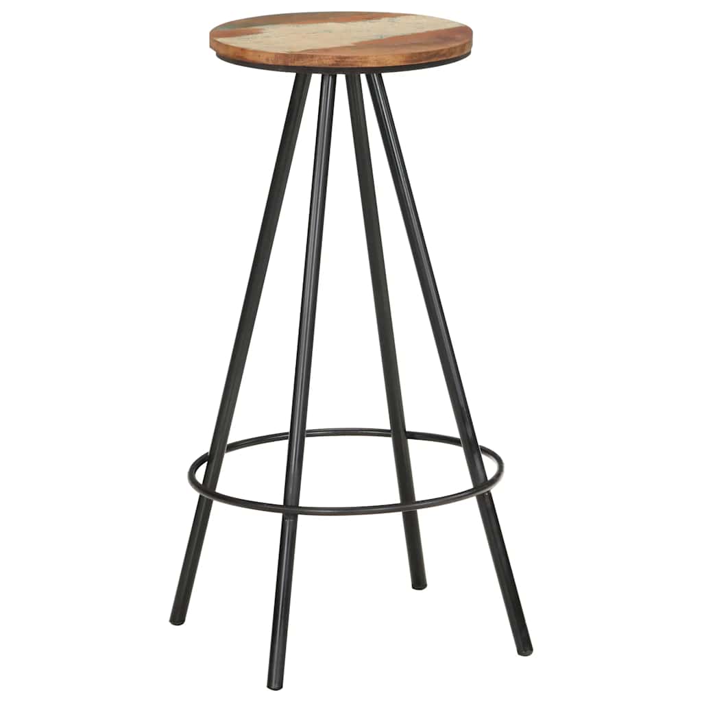 Bar Stools 4 pcs Solid Reclaimed Wood