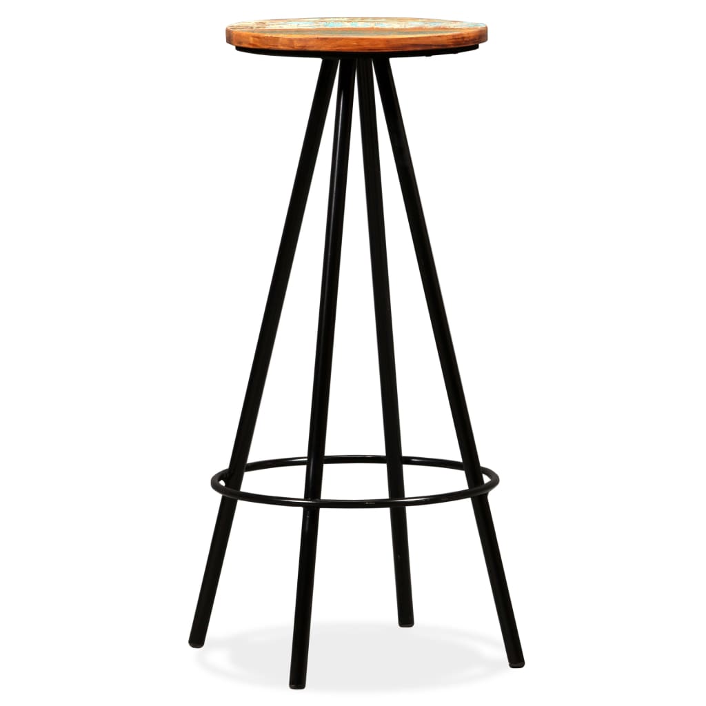 vidaXL Bar Stools 4 pcs Solid Reclaimed Wood