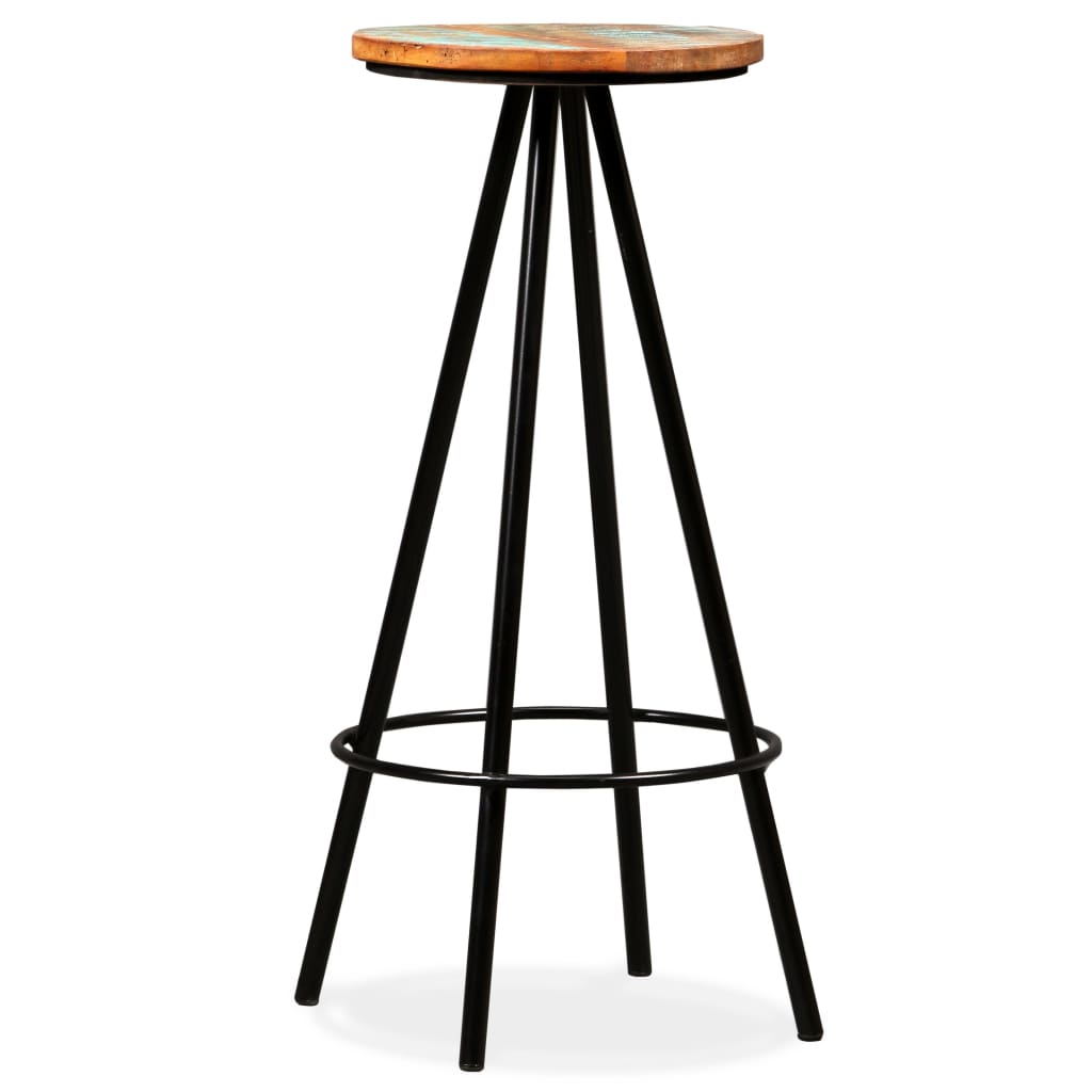 vidaXL Bar Stools 4 pcs Solid Reclaimed Wood