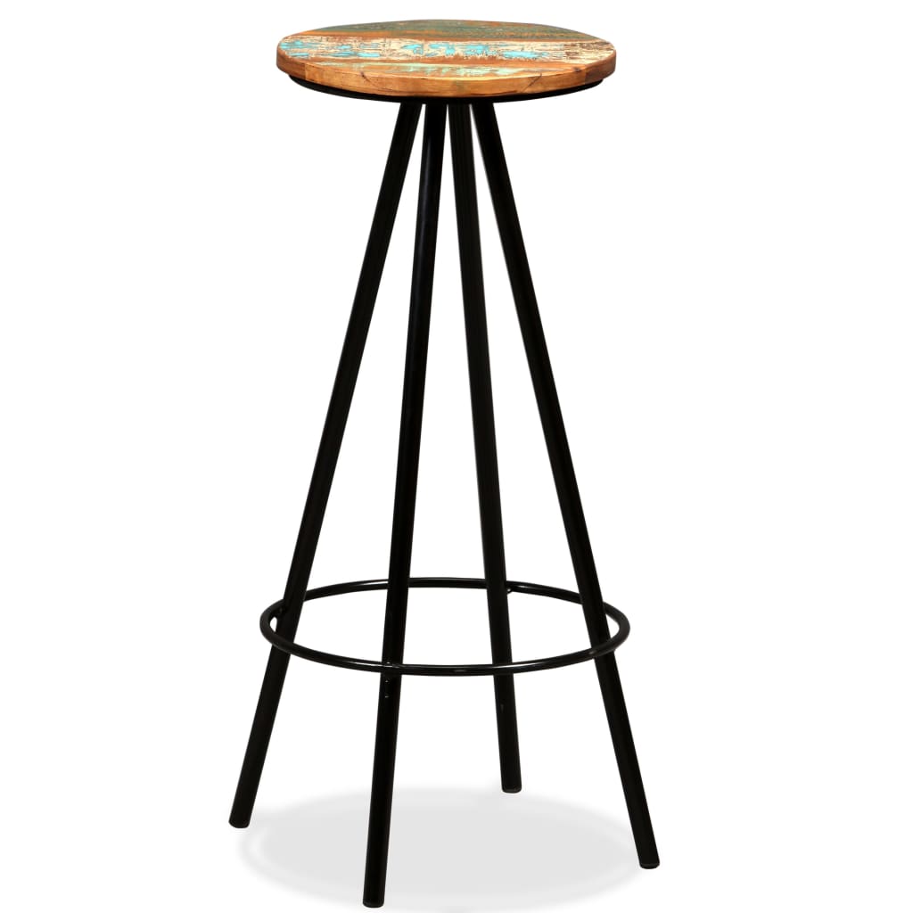 vidaXL Bar Stools 4 pcs Solid Reclaimed Wood