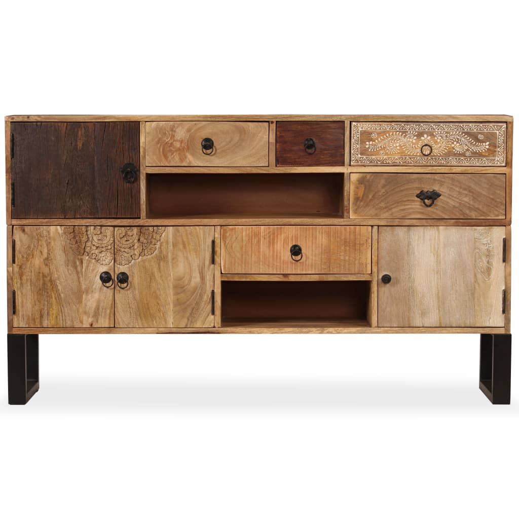 vidaXL Sideboard Solid Mango Wood 140x30x80 cm