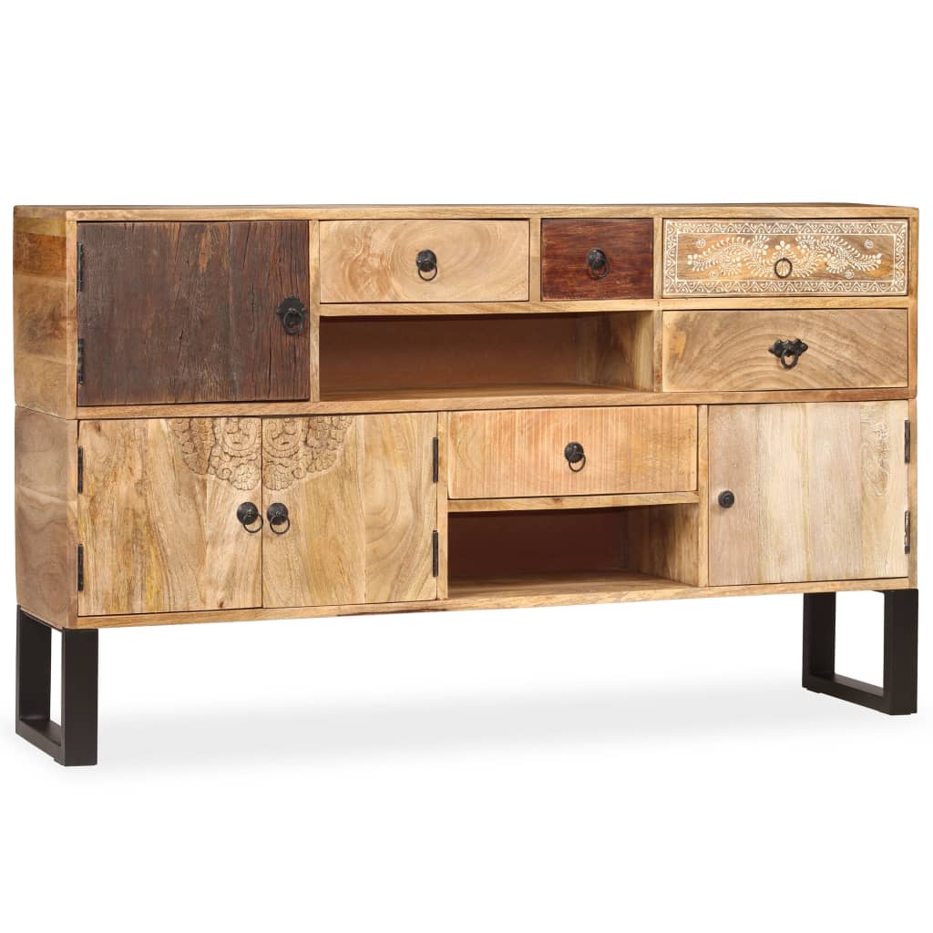 vidaXL Sideboard Solid Mango Wood 140x30x80 cm