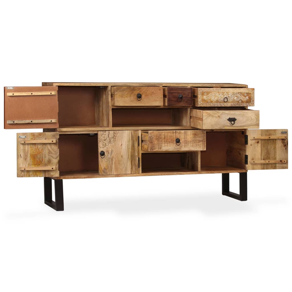 vidaXL Sideboard Solid Mango Wood 140x30x80 cm