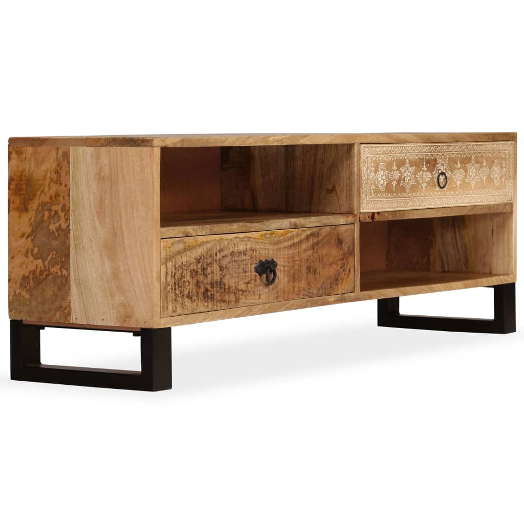 244940 vidaXL TV Cabinet Solid Mango Wood 120x30x40 cm