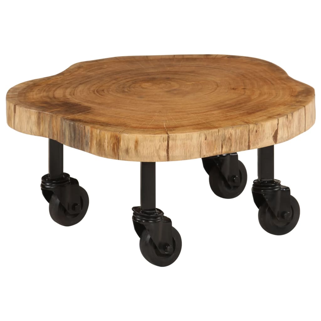 244950 vidaXL Coffee Table Solid Acacia Wood 60x55x25 cm