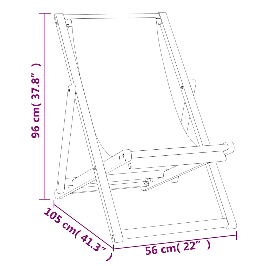 Camping Chair | Brown and cream | Teak wood | Standard | Foldable