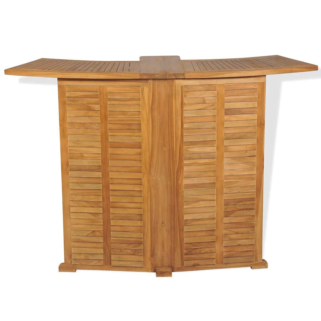 43804 vidaXL Folding Bar Table 155x53x105 cm Solid Teak Wood