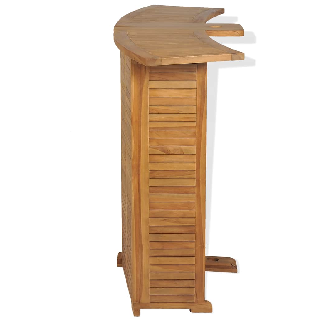 43804 vidaXL Folding Bar Table 155x53x105 cm Solid Teak Wood