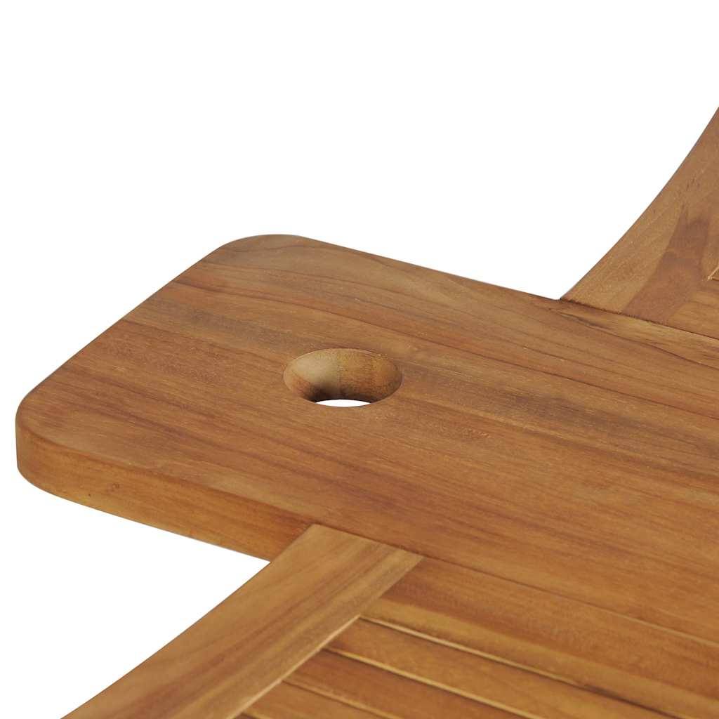 43804 vidaXL Folding Bar Table 155x53x105 cm Solid Teak Wood