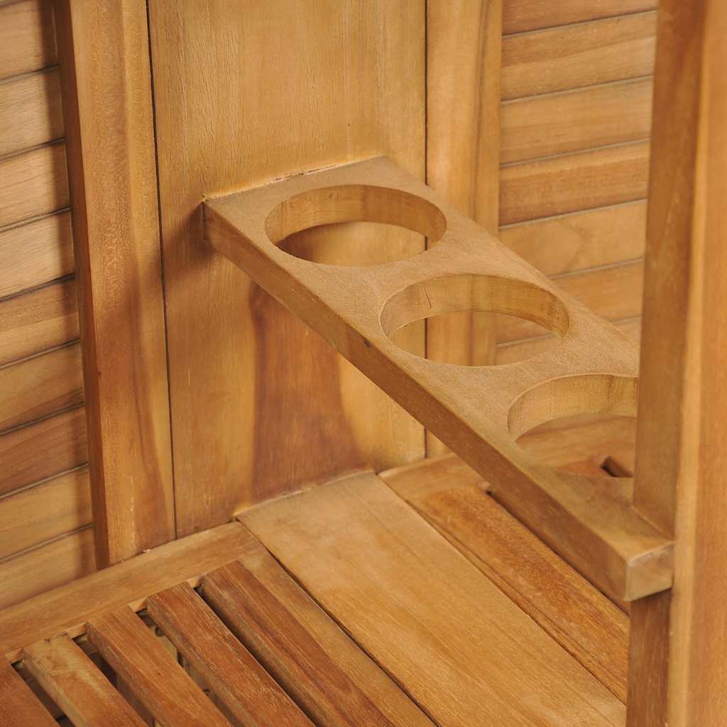 43804 vidaXL Folding Bar Table 155x53x105 cm Solid Teak Wood