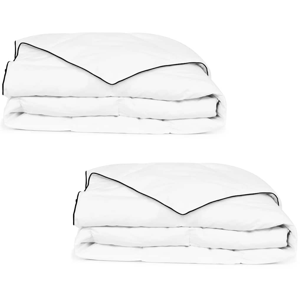 Duvets 2 pcs 135 x 200 cm Winter White Breathable