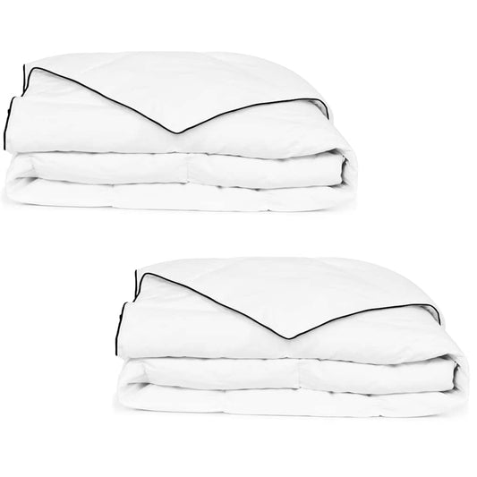 vidaXL Winter Down Duvet 2 pcs 140x200 cm