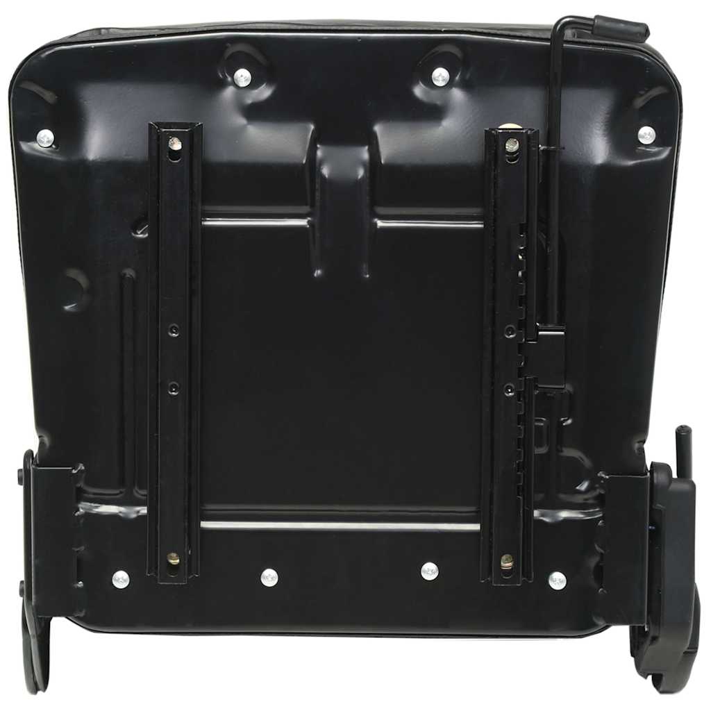 142318 vidaXL Forklift & Tractor Seat with Adjustable Backrest Black