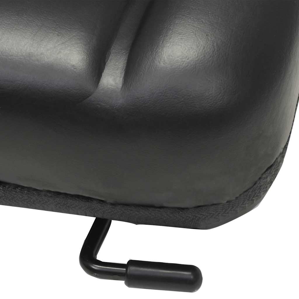 142318 vidaXL Forklift & Tractor Seat with Adjustable Backrest Black