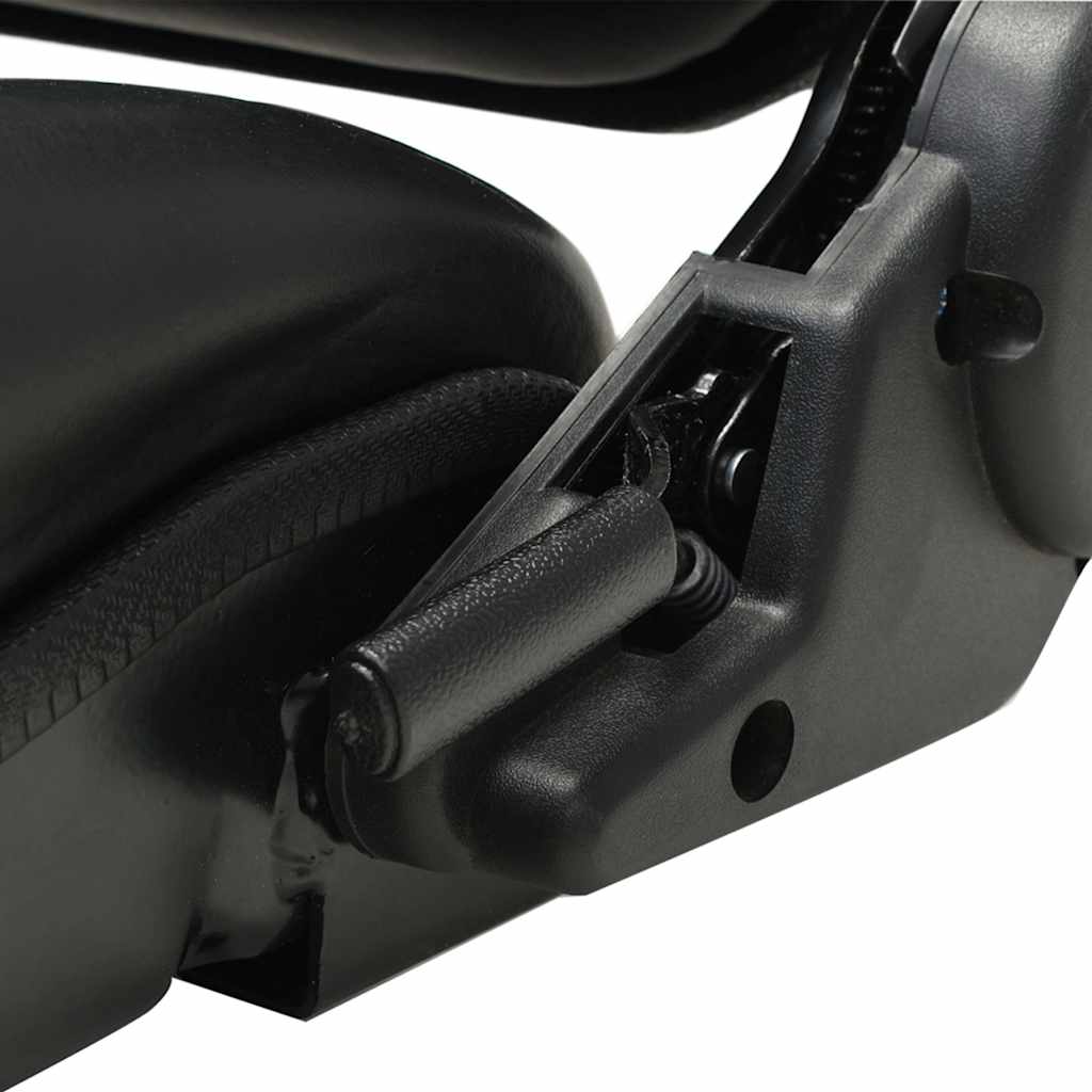 142318 vidaXL Forklift & Tractor Seat with Adjustable Backrest Black