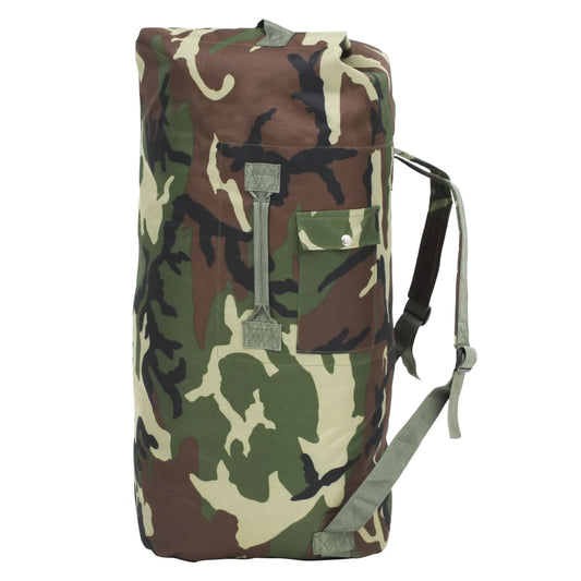 vidaXL Army-Style Duffel Bag 85 L Camouflage