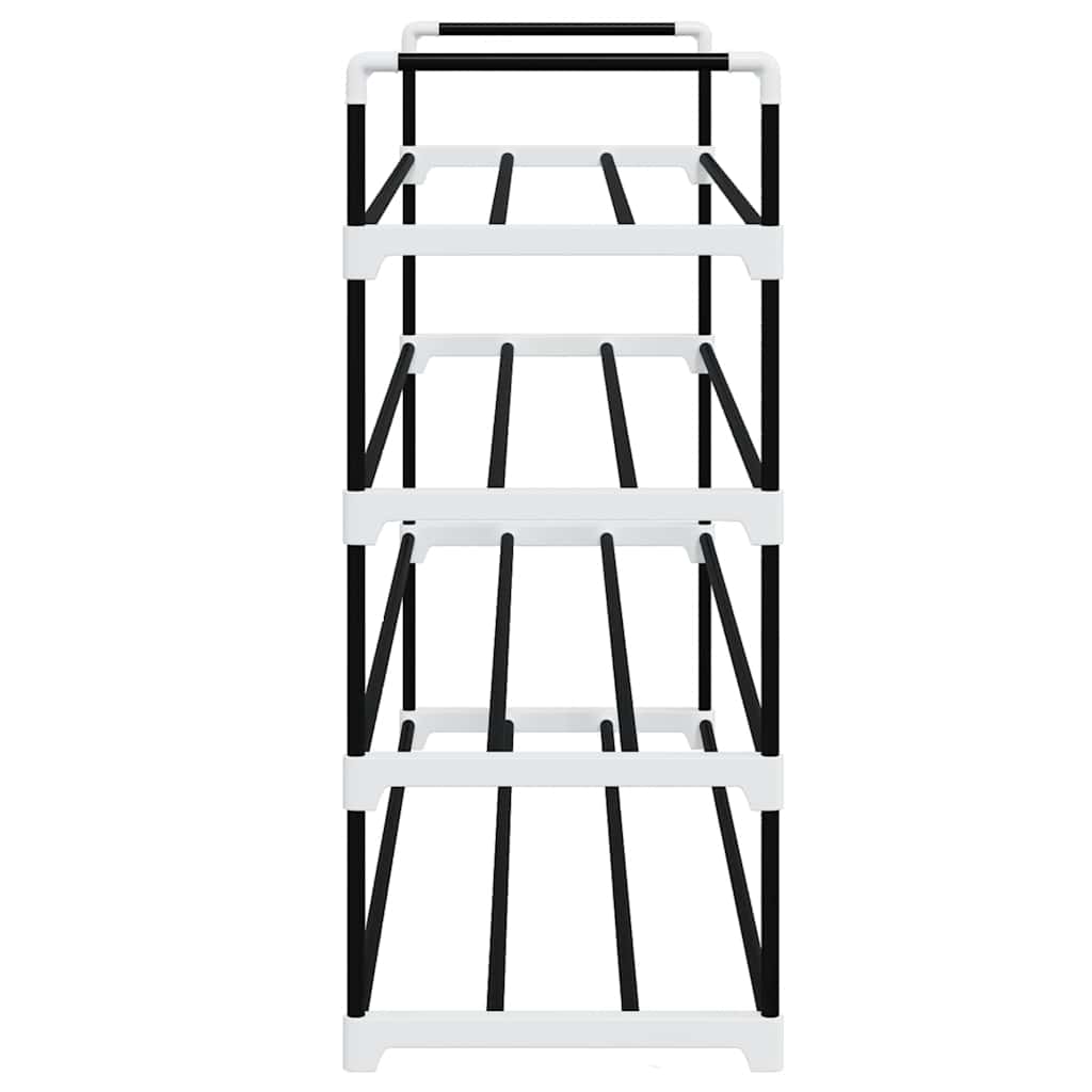 Shoe Rack | Black | Metal and Plastic | Medium | Shoe Rack | Rectangular