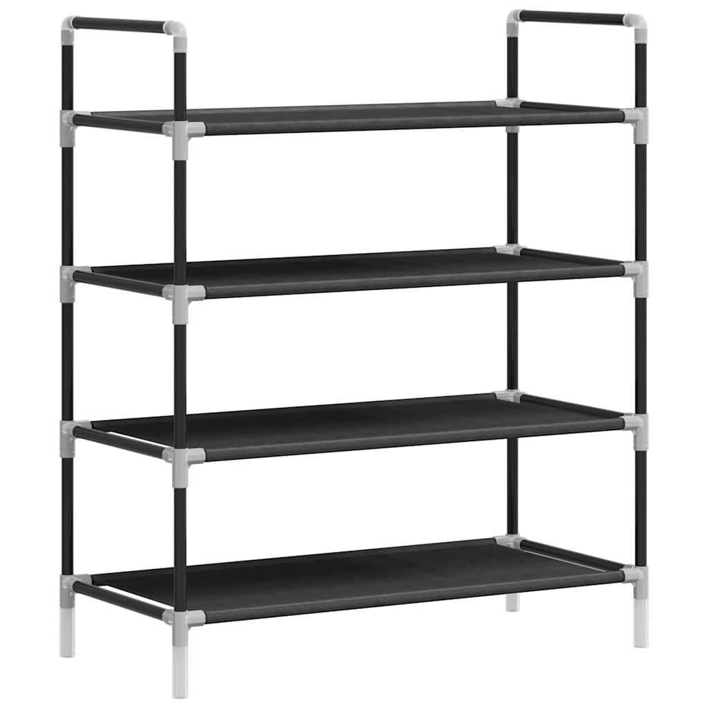 Shoe Rack | Black | Metal | Standard | Shoe Rack | Rectangular