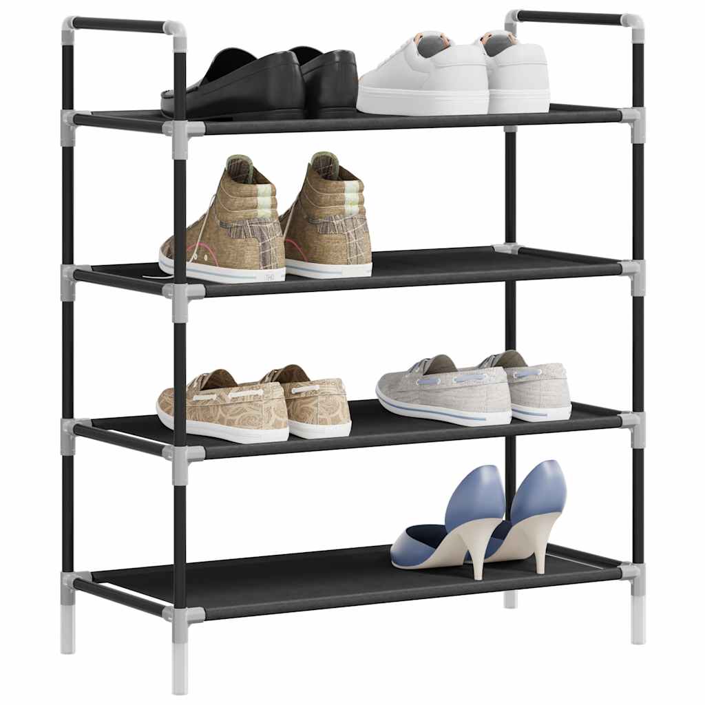 Shoe Rack | Black | Metal | Standard | Shoe Rack | Rectangular