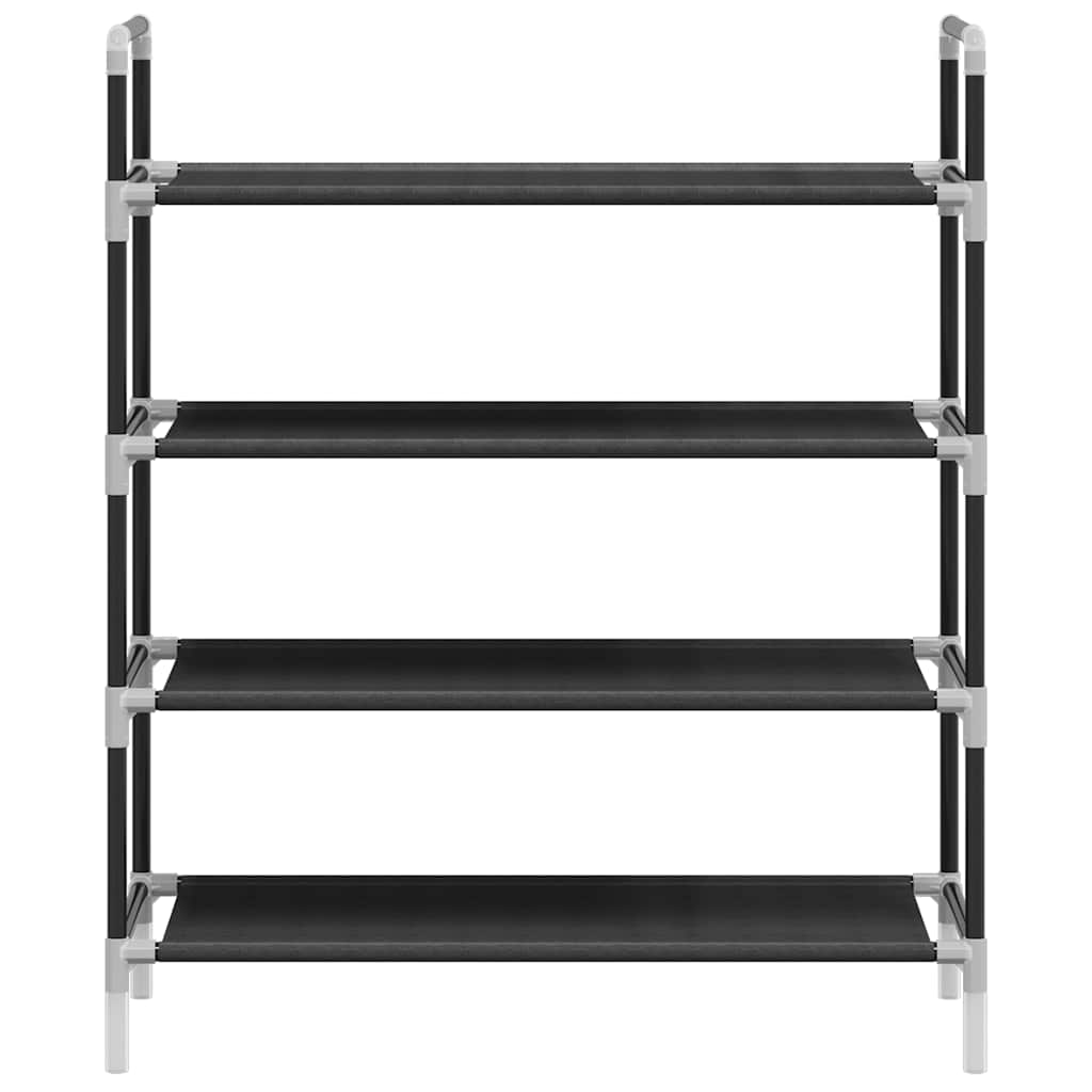 Shoe Rack | Black | Metal | Standard | Shoe Rack | Rectangular