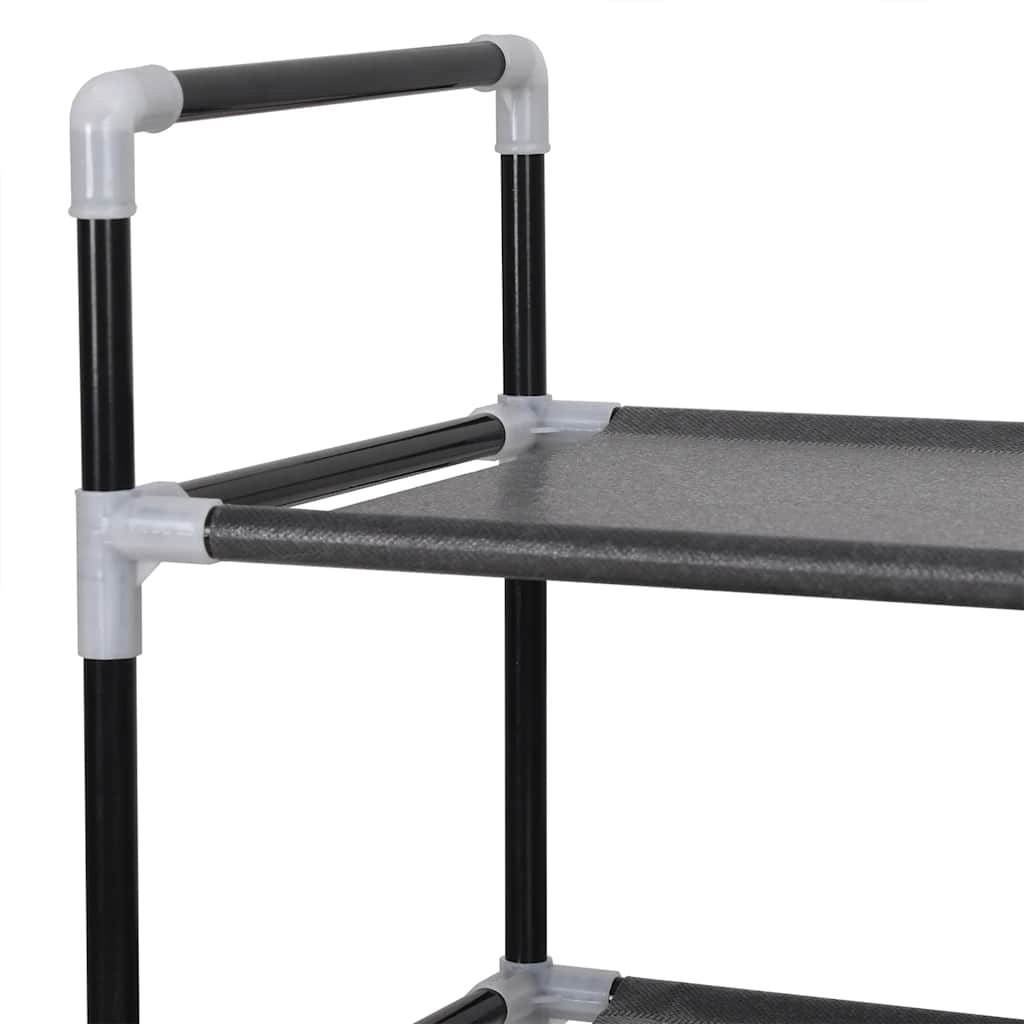 Shoe Rack | Black | Metal | Standard | Shoe Rack | Rectangular