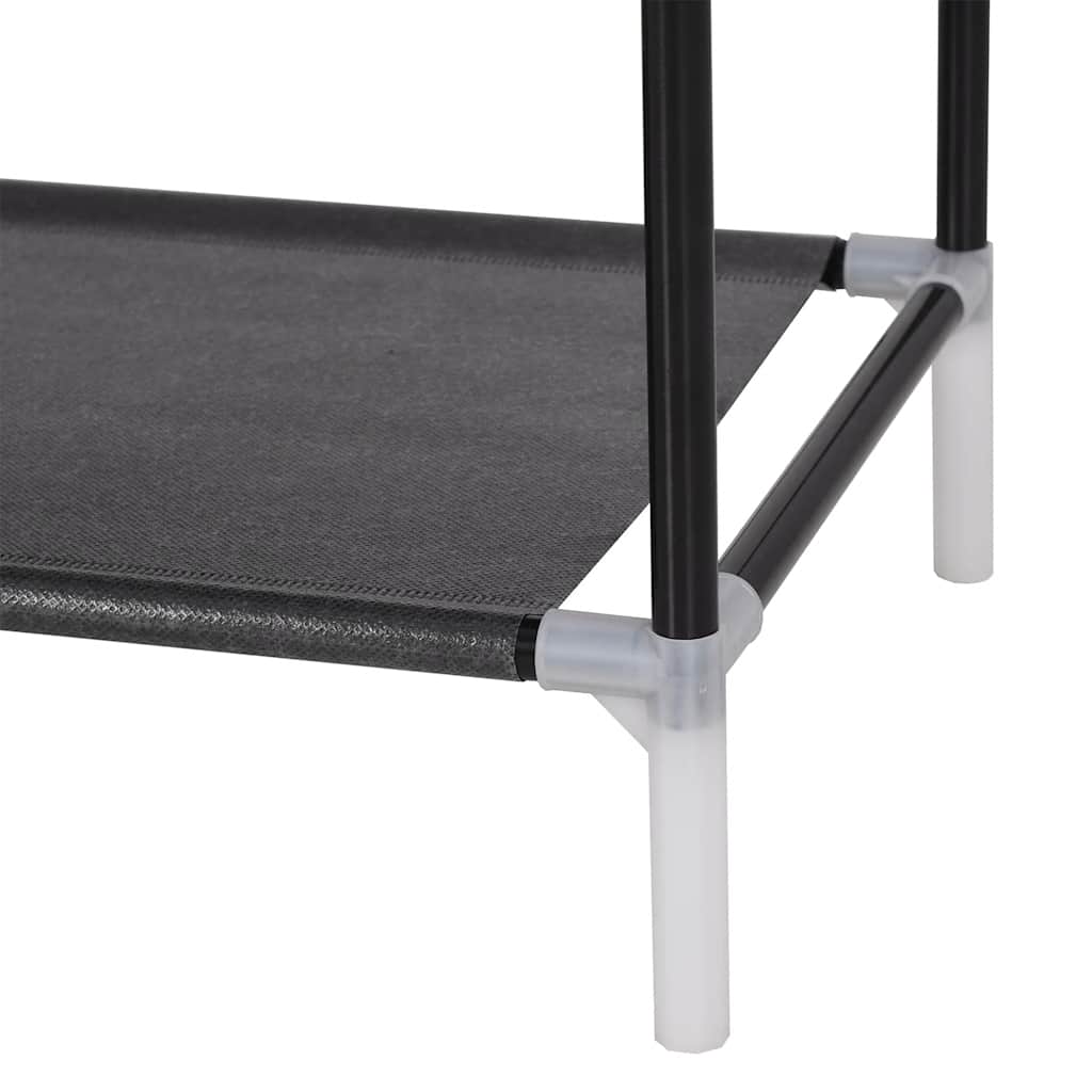 Shoe Rack | Black | Metal | Standard | Shoe Rack | Rectangular