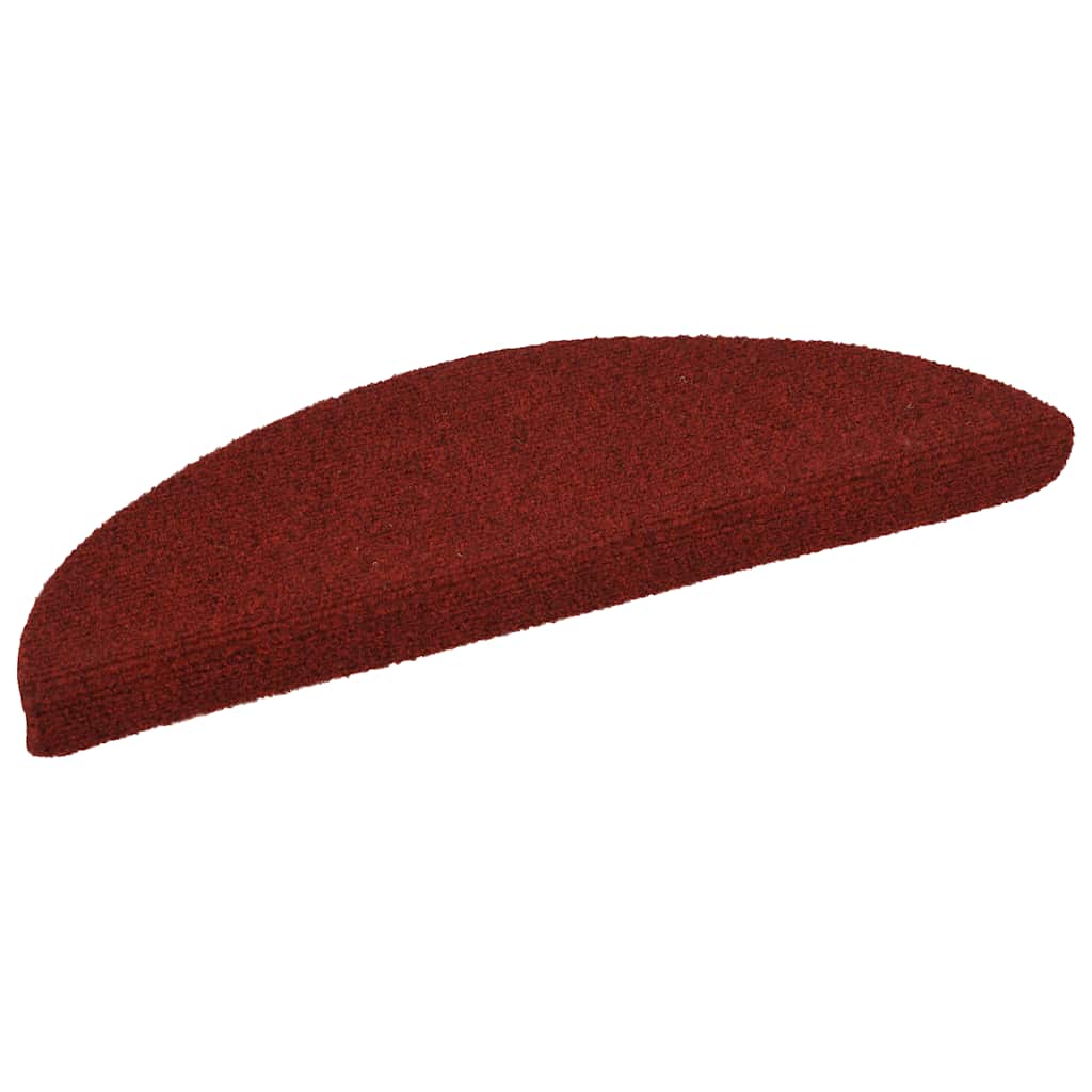 Stair Mats Self-adhesive 15 pcs 56x17x3 cm Bordeaux Red
