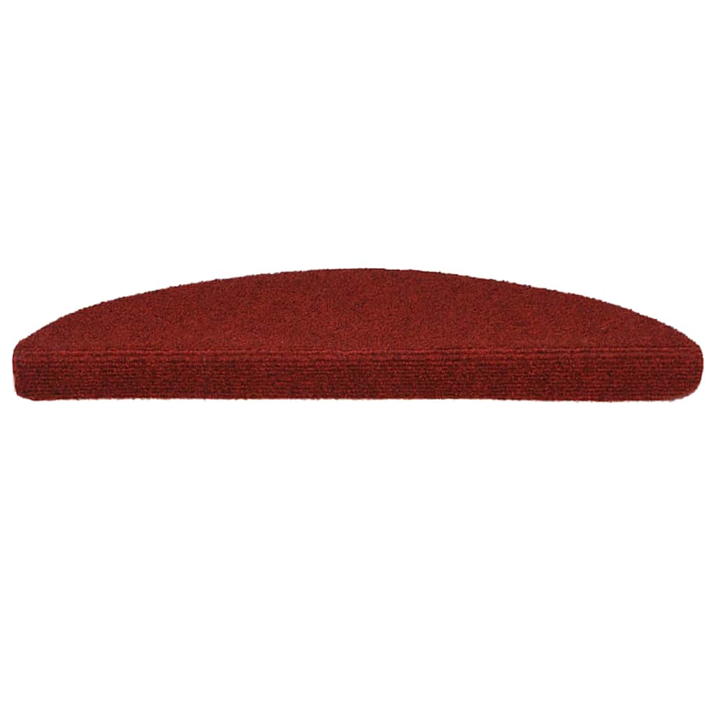 Stair Mats Self-adhesive 15 pcs 56x17x3 cm Bordeaux Red