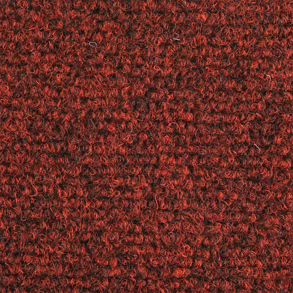 Stair Mats Self-adhesive 15 pcs 56x17x3 cm Bordeaux Red