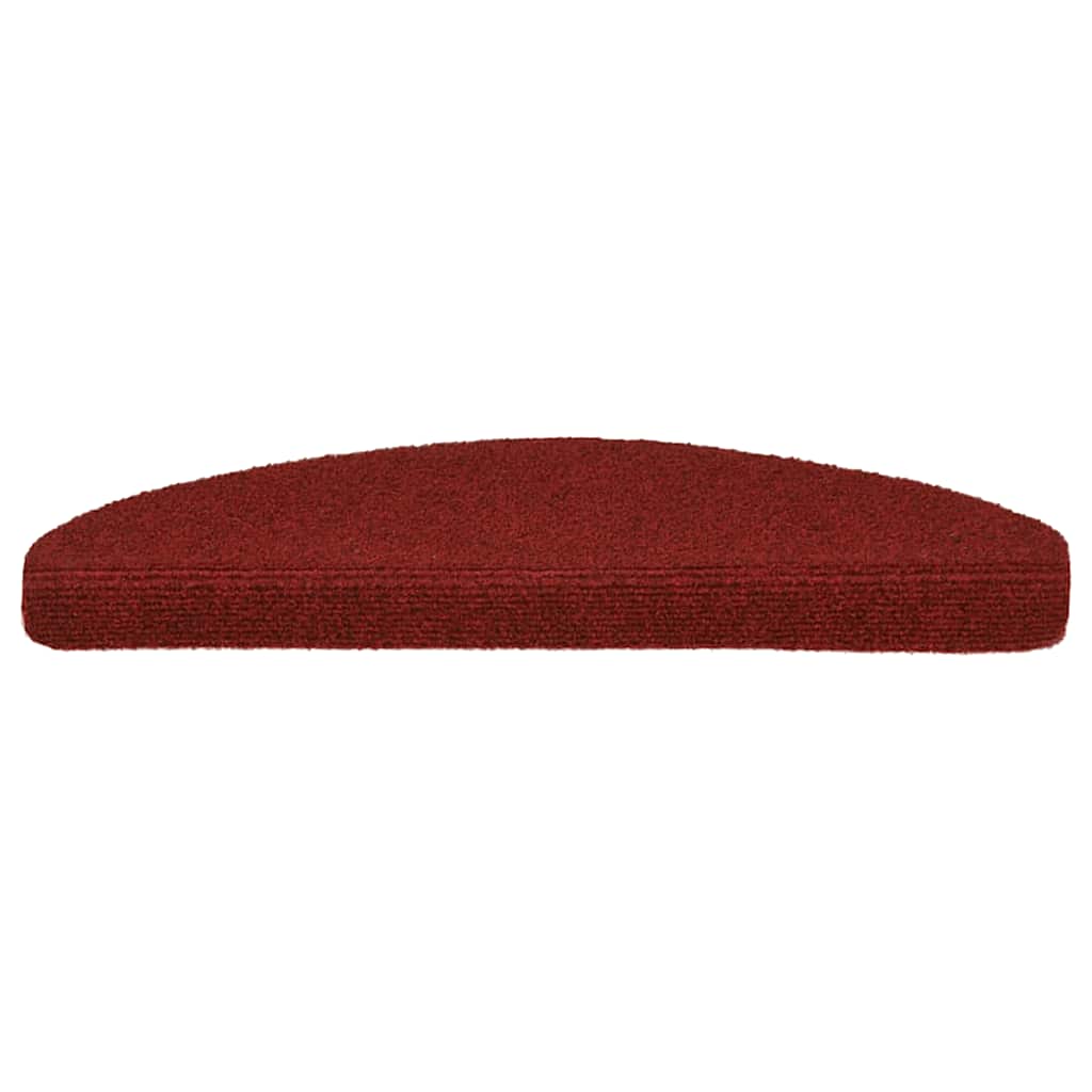 Stair Mats Self-adhesive 15 pcs 65x21x4 cm Bordeaux Red