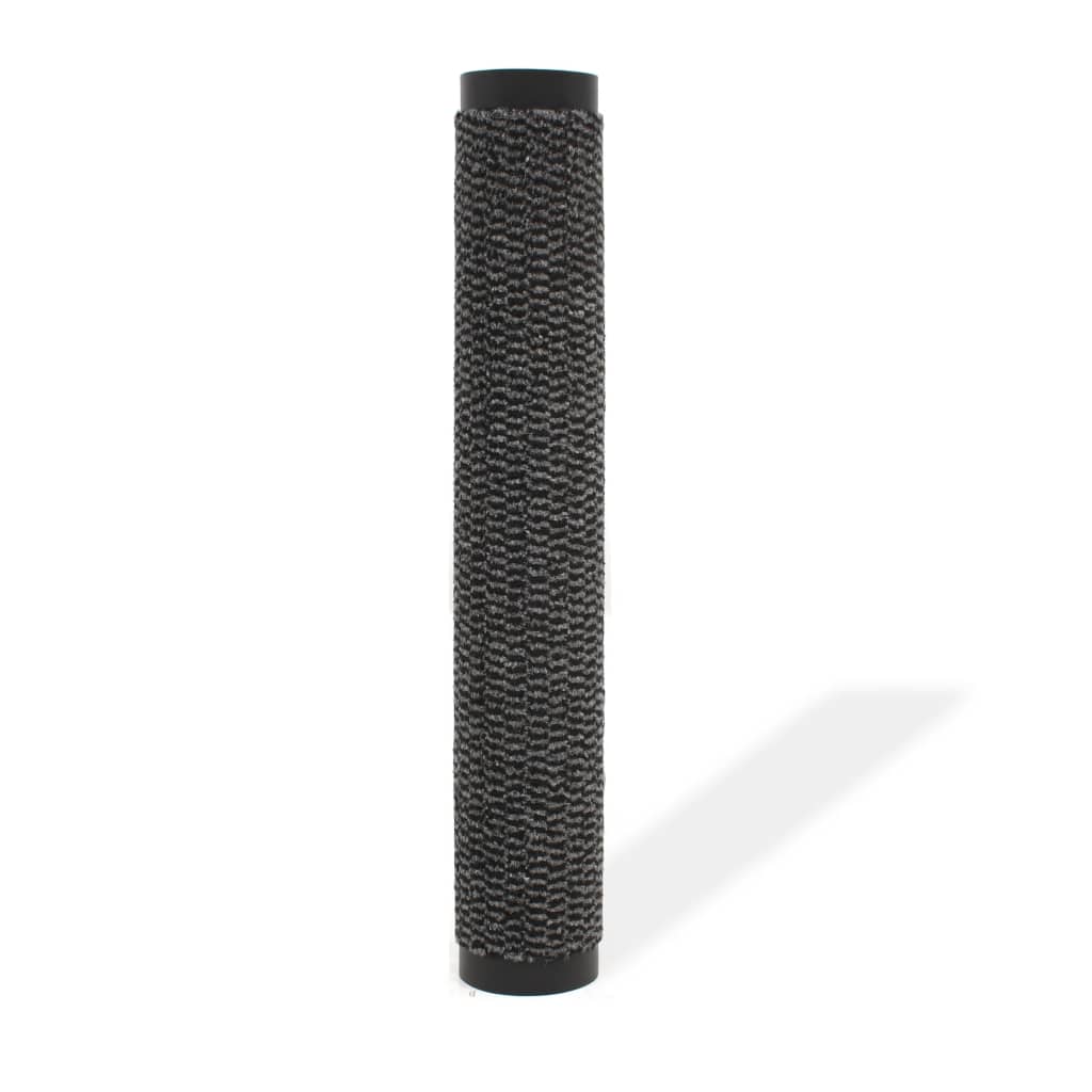 132706 vidaXL Dust Control Mat Rectangular Tufted 60x90 cm Anthracite