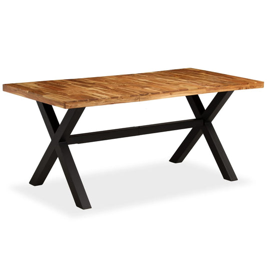 vidaXL Dining Table Solid Acacia and Mango Wood 180x90x76 cm