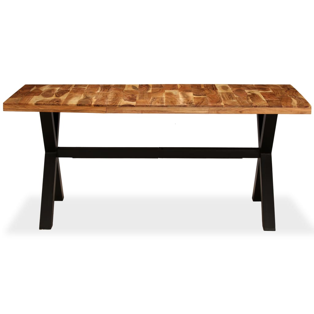 vidaXL Dining Table Solid Acacia and Mango Wood 180x90x76 cm