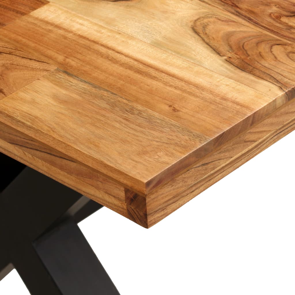 vidaXL Dining Table Solid Acacia and Mango Wood 180x90x76 cm