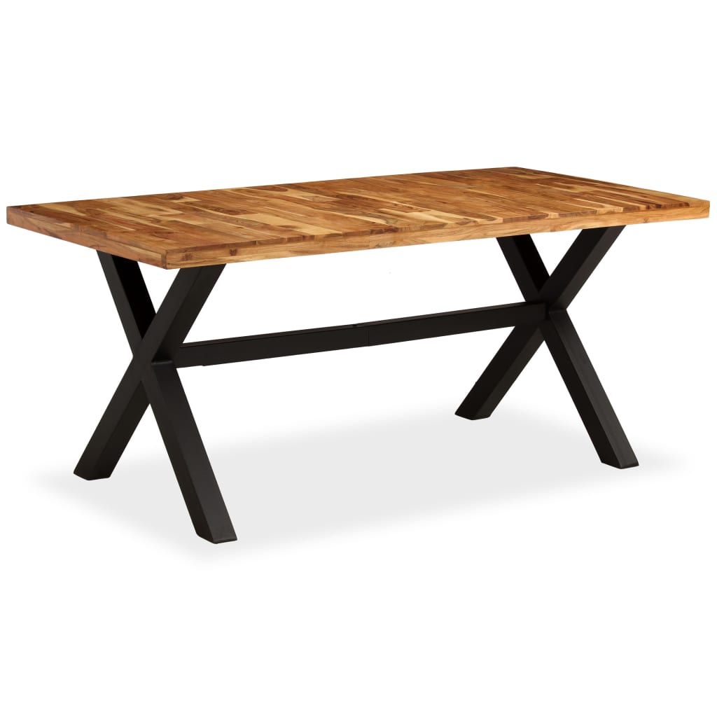 vidaXL Dining Table Solid Acacia and Mango Wood 180x90x76 cm