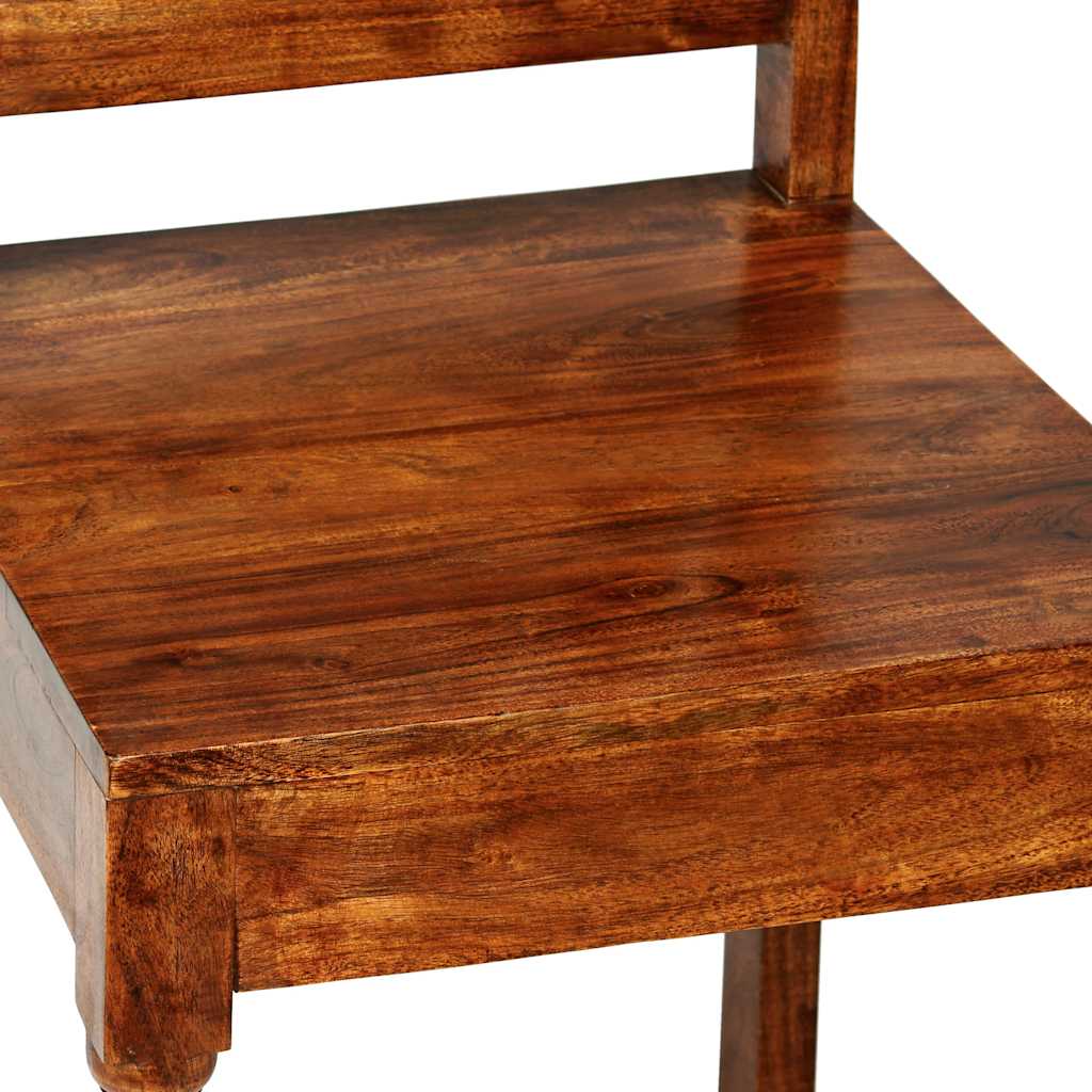 Dining Chairs 2 pcs Solid Wood with Honey-coloured Finish Classic