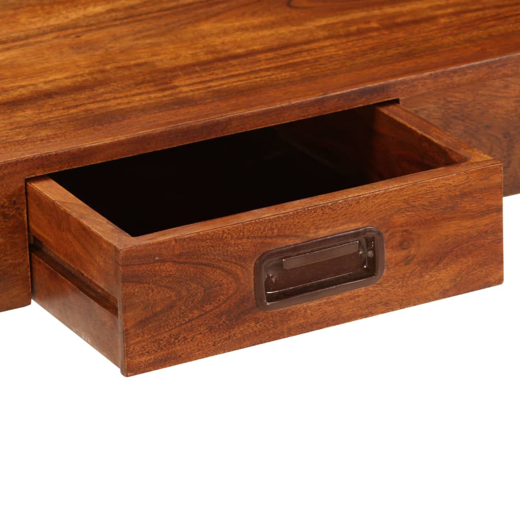 vidaXL Desk Solid Acacia Wood Honey Finish 110x50x76 cm